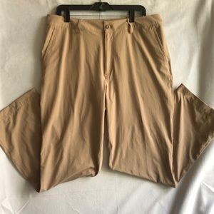 Under Armour Tan Performance Nylon Men's Pants Size 36 x 32
